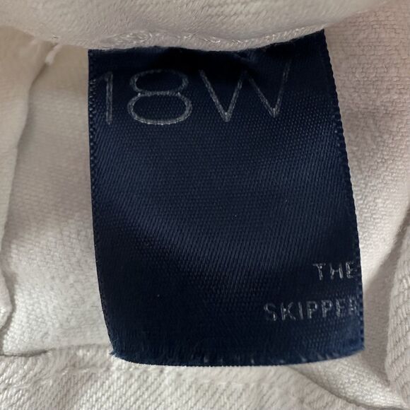 Anthropologie Pilcro Wide Leg Crop Jeans 18W The Skipper White High Rise Womens - Picture 10 of 15